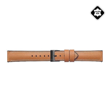 Designed for SAMSUNG BRALOBA TRAVELLER pótszíj (univerzális, 20 mm, valódi bőr, levarrt szél) BARNA Samsung Galaxy Watch Active 2 eSIM 44mm (SM-R825F), Haylou LS02, Amazfit GTS 2, Honor Watch ES okosóra kellék