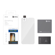 Designed for SAMSUNG képernyővédő üveg (karcálló, 0.33mm, 9H, NEM íves) ÁTLÁTSZÓ Samsung Galaxy S23 Plus (SM-S916) mobiltelefon kellék