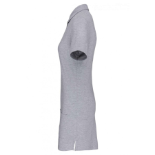 Designed To Work Női galléros póló Designed To Work WK209 Ladies’ Short-Sleeved Longline polo Shirt -L, Oxford Grey/Navy női póló