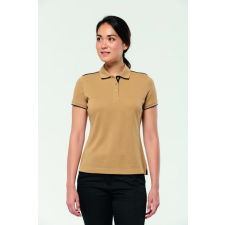 Designed To Work Női galléros póló Designed To Work WK271 Ladies&#039; Short-Sleeved Contrasting Daytoday polo Shirt -2XL, Black/Kelly Green női póló