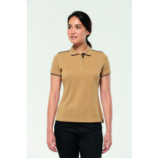 Designed To Work Női galléros póló Designed To Work WK271 Ladies' Short-Sleeved Contrasting Daytoday polo Shirt -2XL, Black/Orange