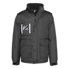 Designed To Work Uniszex kabát Designed To Work WK6106 Detachable-Sleeved Workwear parka -3XL, Black női dzseki, kabát