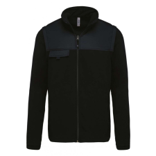 Designed To Work Uniszex kabát Designed To Work WK9105 Fleece Jacket With Removable Sleeves -4XL, Black női dzseki, kabát
