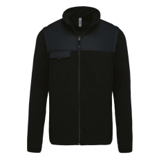 Designed To Work Uniszex kabát Designed To Work WK9105 Fleece Jacket With Removable Sleeves -XL, Black
