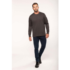 Designed To Work Uniszex pulóver Designed To Work WK4001 Set-In Sleeve Sweatshirt -L, Black férfi pulóver, kardigán