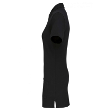 Designed To Work WK209 Női rövid ujjú hosszított piké póló Designed To Work, Black/Oxford Grey-L