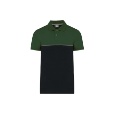  Designed To Work WK210 UNISEX ECO-FRIENDLY TWO-TONE SHORT SLEEVE POLO SHIRT M