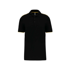  Designed To Work WK270 MEN&- 039;S SHORT-SLEEVED CONTRASTING DAYTODAY POLO SHIRT L