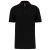 Designed To Work WK270 rövid ujjú férfi galléros póló, kontrasztos diszítésekkel Designed To Work, Black/Red-XL
