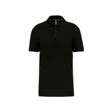 Designed To Work WK270 rövid ujjú férfi galléros póló, kontrasztos diszítésekkel Designed To Work, Black/Silver-5XL