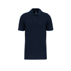 Designed To Work WK270 rövid ujjú férfi galléros póló, kontrasztos diszítésekkel Designed To Work, Navy/Light Royal Blue-XL