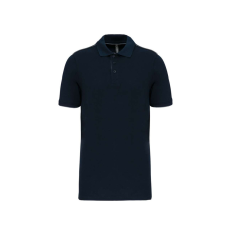 Designed To Work WK270 rövid ujjú férfi galléros póló, kontrasztos diszítésekkel Designed To Work, Navy/Silver-M