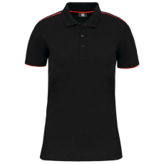  Designed To Work WK271 LADIES&- 039; SHORT-SLEEVED CONTRASTING DAYTODAY POLO SHIRT M