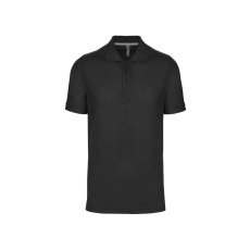 Designed To Work WK274 férfi galléros póló rövid ujjakkal, oldalsó slicceléssel Designed To Work, Dark Grey-2XL