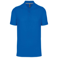 Designed To Work WK274 férfi galléros póló rövid ujjakkal, oldalsó slicceléssel Designed To Work, Light Royal Blue-XL