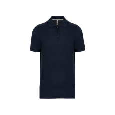 Designed To Work WK274 férfi galléros póló rövid ujjakkal, oldalsó slicceléssel Designed To Work, Navy-2XL