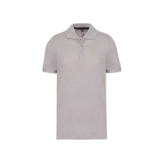 Designed To Work WK274 férfi galléros póló rövid ujjakkal, oldalsó slicceléssel Designed To Work, Oxford Grey-XL