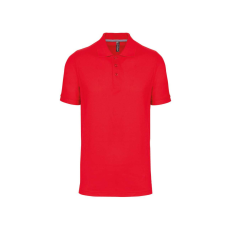 Designed To Work WK274 férfi galléros póló rövid ujjakkal, oldalsó slicceléssel Designed To Work, Red-2XL