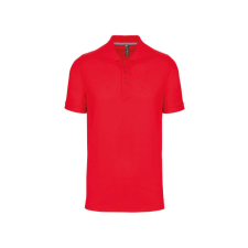 Designed To Work WK274 férfi galléros póló rövid ujjakkal, oldalsó slicceléssel Designed To Work, Red-4XL férfi póló