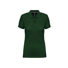 Designed To Work WK275 Női galléros póló rövid ujjakkal, oldalsó slicceléssel Designed To Work, Forest Green-2XL