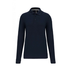 Designed To Work WK276 hosszú ujjú galléros férfi piké póló Designed To Work, Navy-L