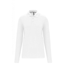 Designed To Work WK276 hosszú ujjú galléros férfi piké póló Designed To Work, White-2XL