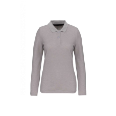 Designed To Work WK277 Női hosszú ujjú galléros piké póló Designed To Work, Oxford Grey-XL