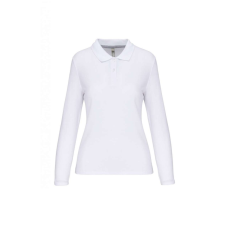 Designed To Work WK277 Női hosszú ujjú galléros piké póló Designed To Work, White-XL