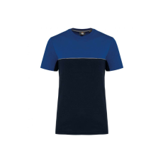 Designed To Work WK304 kétszinű strapabíró unisex kereknyakú rövid ujjú póló Designed To Work, Navy/Royal Blue-4XL