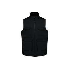 Designed To Work WK607 bélelt unisex mellény sok zsebbel Designed To Work, Black-4XL