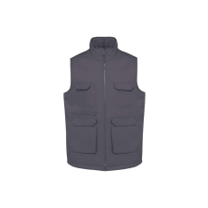 Designed To Work WK607 bélelt unisex mellény sok zsebbel Designed To Work, Convoy Grey-M
