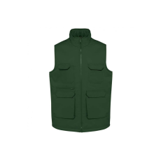 Designed To Work WK607 bélelt unisex mellény sok zsebbel Designed To Work, Forest Green-S