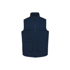 Designed To Work WK607 bélelt unisex mellény sok zsebbel Designed To Work, Navy-L