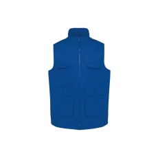 Designed To Work WK607 bélelt unisex mellény sok zsebbel Designed To Work, Royal Blue-XL