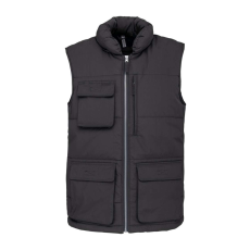 Designed To Work WK615 vízálló bélelt unisex mellény Designed To Work, Dark Grey-L