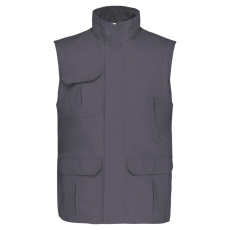 Designed To Work WK630 unisex bélelt mellény PVC bevonattal Designed To Work, Convoy Grey-M