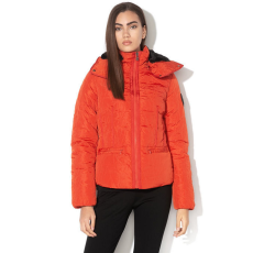 Desigual Bristol sötétnarancs, magas gallérú női téli kabát