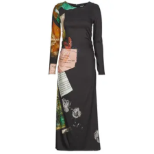 Desigual Hosszú ruhák PATCH FIONA Fekete EU XL női ruha