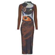 Desigual Hosszú ruhák VEST LINCOLN Fekete EU M