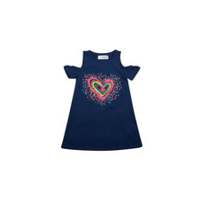 Desigual Rövid ruhák VEST_BLOOM Tengerész 7 / 8 éves lányka ruha