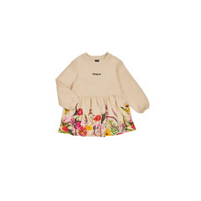 Desigual Rövid ruhák VEST LORENA Fehér 7 / 8 éves lányka ruha