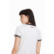 Desigual Twins fehér, flitteres női póló női póló