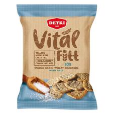 Detki Detki Vitál Fitt Teljeskiőrlésű kréker sós 100g előétel és snack