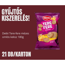 Detki Gyűjtős kiszerelés - Detki Tere-fere mézes omlós keksz 180g 21db/karton csokoládé és édesség