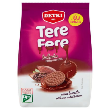  Detki Tere-fere kakaós omlós keksz étbevonóval 150 g csokoládé és édesség