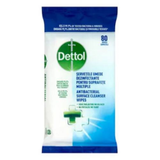 Dettol Fertőtlenítő törlőkendő DETTOL 80db-os tisztító- és takarítószer, higiénia