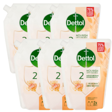 Dettol folyékony Szappan Utántöltő Méz 6x500ml tisztító- és takarítószer, higiénia