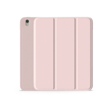 Devia Apple iPad 10.9 (2022) tablet tok (Smart Case) on/off funkcióval, Apple Pencil tartóval - Devia Rosy Series Leather Case With Pencil Slot - pink tablet tok