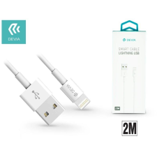 Devia Apple Iphone Lightning USB adat- és töltőkábel 2m fehér (ST311598) kábel és adapter