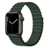 Devia Apple iWatch Devia Delux Sport 3 Silicone Magnet 38/40/41mm Óraszíj - Sötétzöld